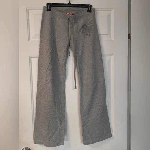Juicy Couture Women's Junior Heather Gray Sweatpants Small Petite - Picture 1 of 7